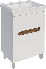 ASB-Mebel Тумба с раковиной Вита 60 белая – фотография-2